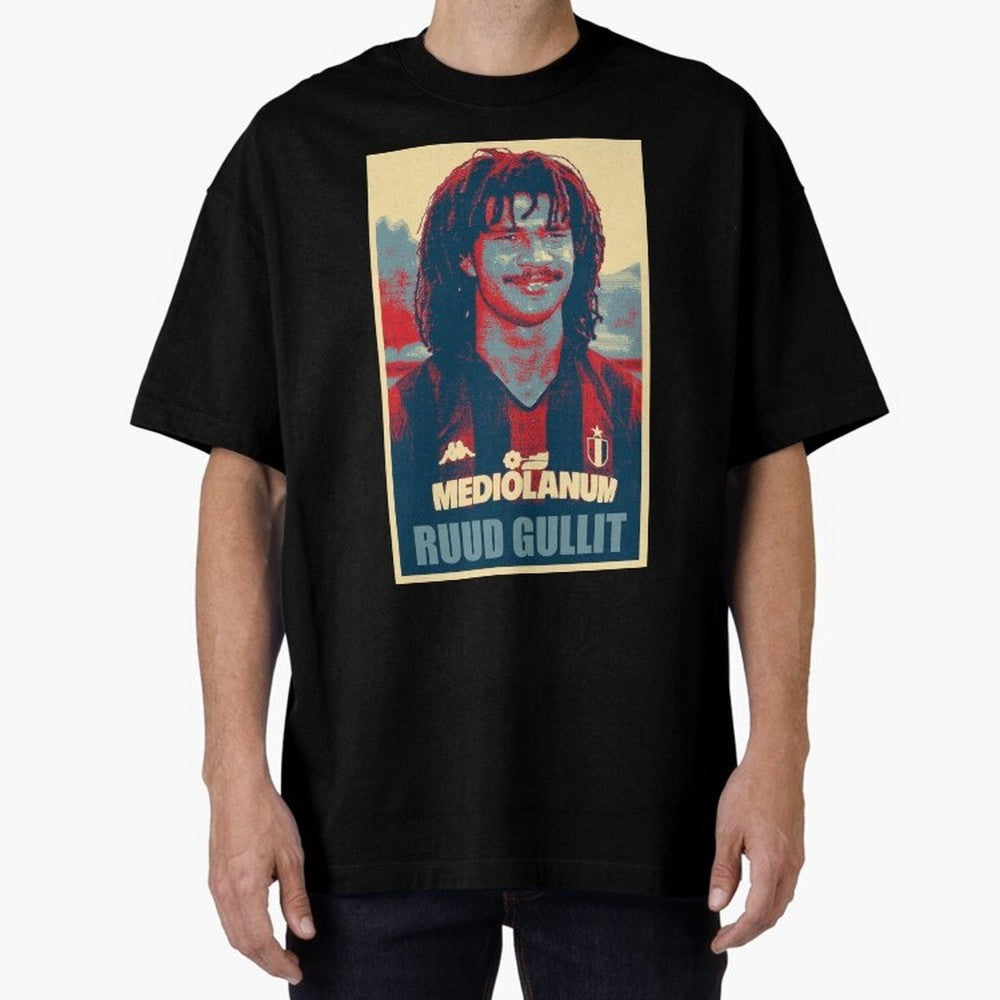 Ruud Gullit Oversized T-Shirt Bring World Football Passion into Match Day Hype around FIFA World Cup 2026, Mbappe and Neymar, Spain, Game Day Rituals, Football Legends, Country Pride and the Road to the Final; Made for Die Hard Supporters, Soccer