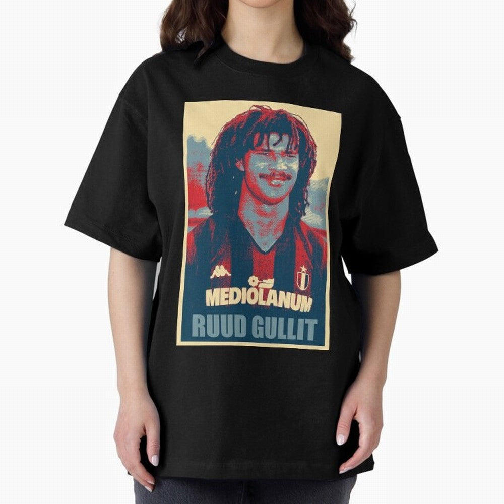 Ruud Gullit Oversized T-Shirt Bring World Football Passion into Match Day Hype around FIFA World Cup 2026, Mbappe and Neymar, Spain, Game Day Rituals, Football Legends, Country Pride and the Road to the Final; Made for Die Hard Supporters, Soccer