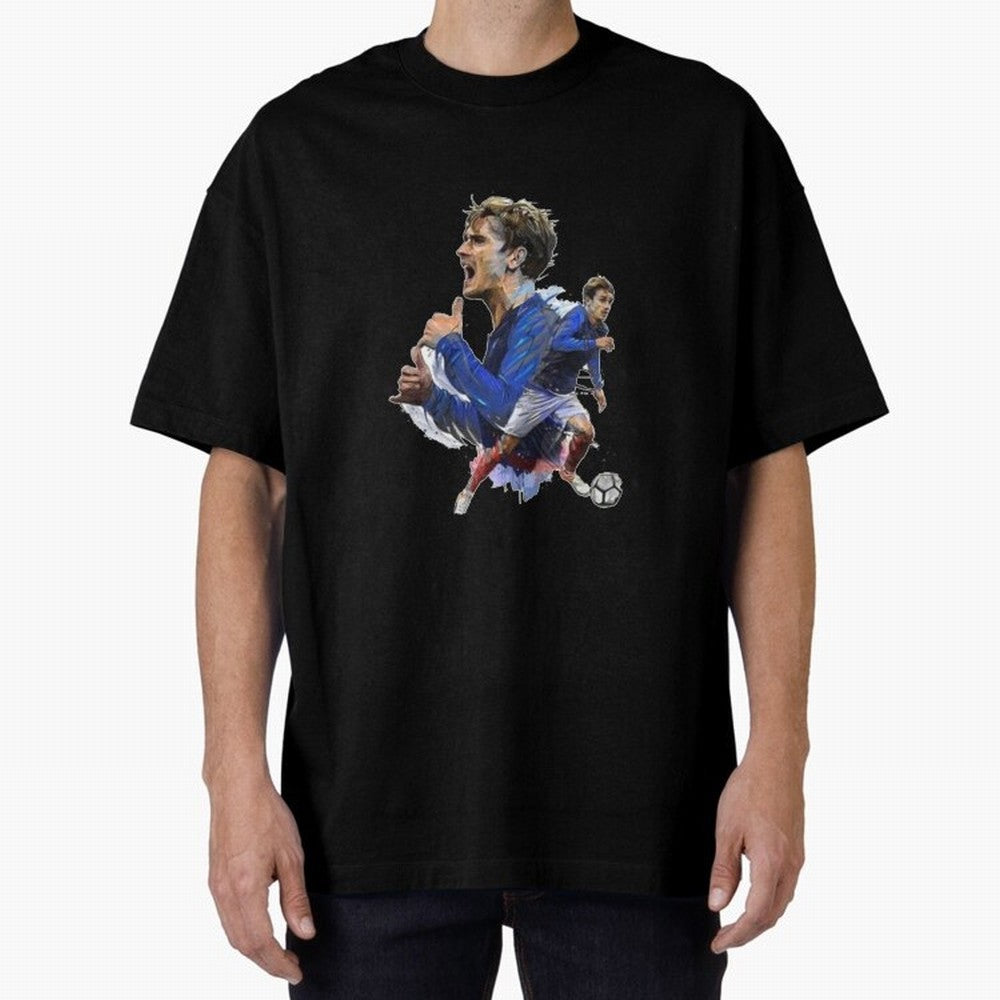 Griezmann Oversized T-Shirt Make Every Kick Count in Global Football Passion for FIFA World Cup 2026 Group Stage, Celebrating CR7, England, France and Netherlands, Global Supporter Spirit, Legendary Goals, National Colors and Tournament