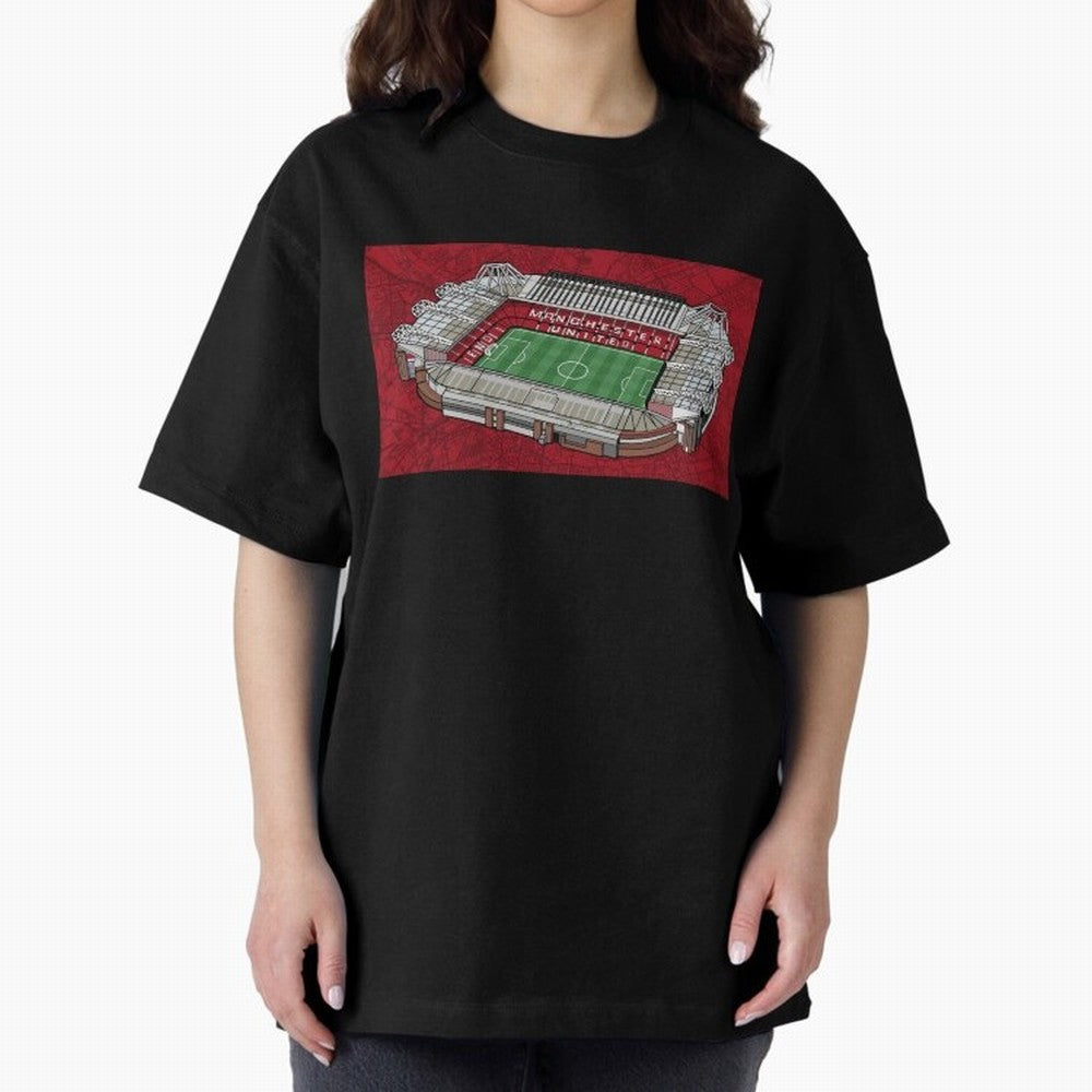 Old Trafford Manchester United Oversized T-Shirt Treasure Global Football Passion for FIFA World Cup 2026 Group Stage, Featuring Mbappe and Neymar, Portugal, Supporter Pride, Iconic Celebrations, Legendary Names and Global Match Day Energy; Great