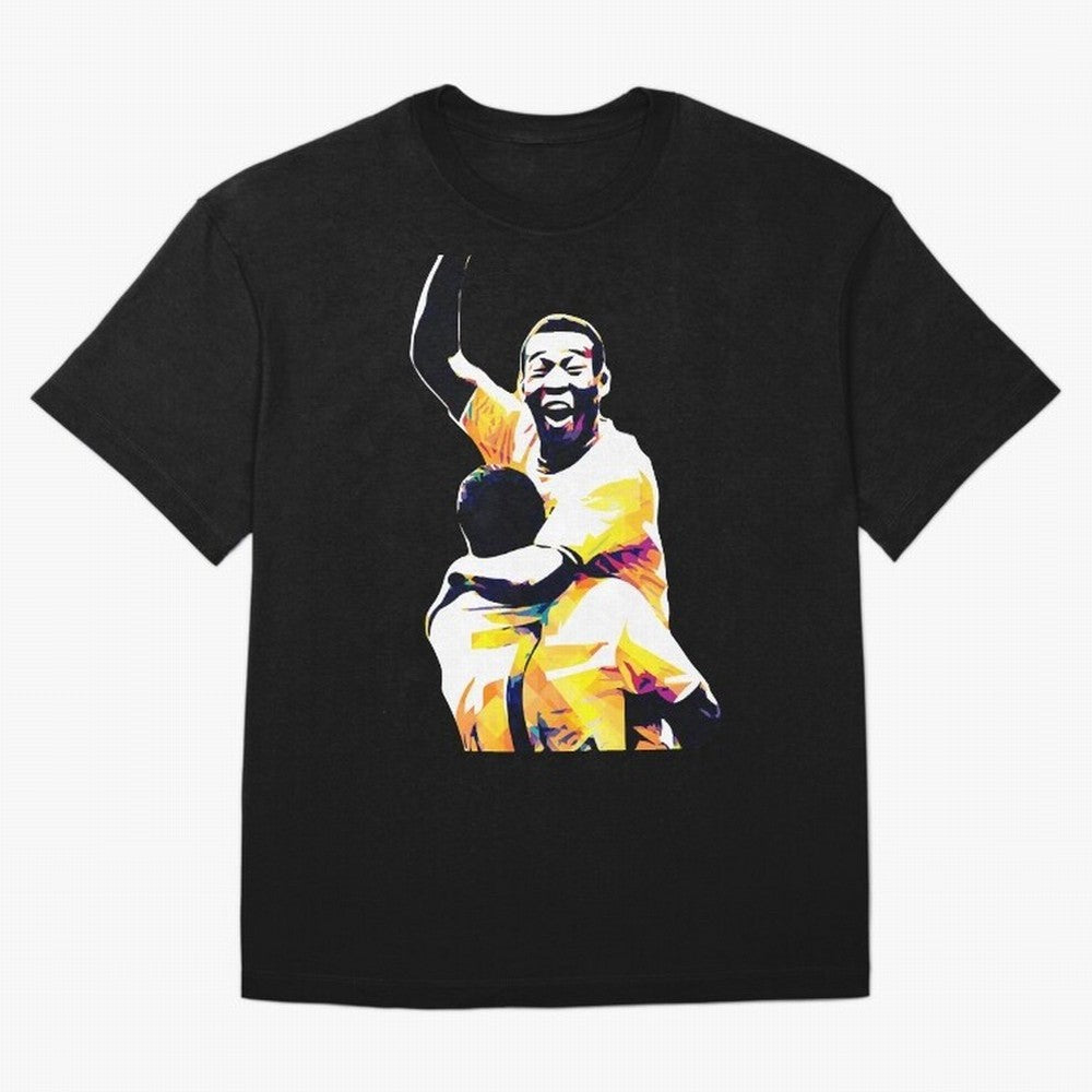 Pele Pop Art Oversized T-Shirt Show Love for Legendary Goals in the FIFA World Cup 2026 Group Stage Journey through Messi, CR7 and Mbappe Highlights, Argentina and Brazil Pride, Worldwide Fan Energy, Dramatic Goals, Stadium Lights and Championship