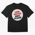 Love United Hate Glazer Oversized T-Shirt Carry National Pride through FIFA World Cup 2026 USA Canada Mexico Inspired by Haaland, Argentina, France and Brazil Energy, Retro Football Energy, Iconic Rivalries, Trophy Chase Drama and Stadium