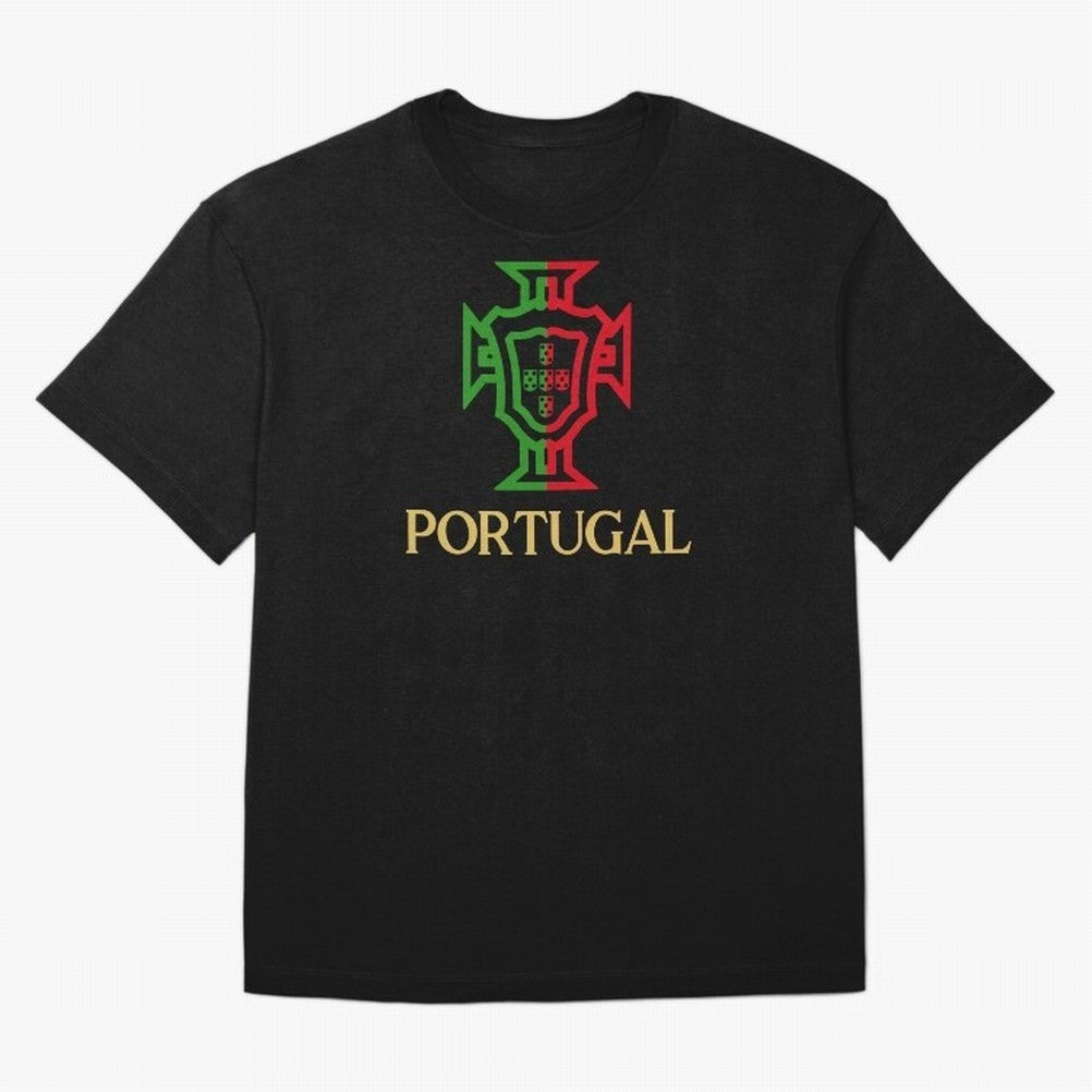 Portugal Tuga Gold Oversized T-Shirt Carry the Colors and Pride of the FIFA World Cup 2026 Journey through Neymar Highlights, Portugal, Spain and Germany Pride, Football Passion, Legendary Performances, Festival Vibes and Supporter Community;