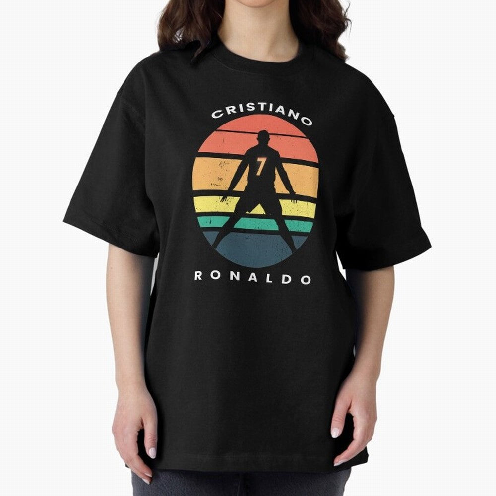 CRISTIANO RONALDO RETRO VINTAGE T-SHIRT Oversized T-Shirt Make Your Look Match Match Day Hype around FIFA World Cup 2026 Group Stage, Mbappe, Argentina and Brazil, Tournament Hype, Historic Matchups, Family Viewing Parties and Global Sports Pride;