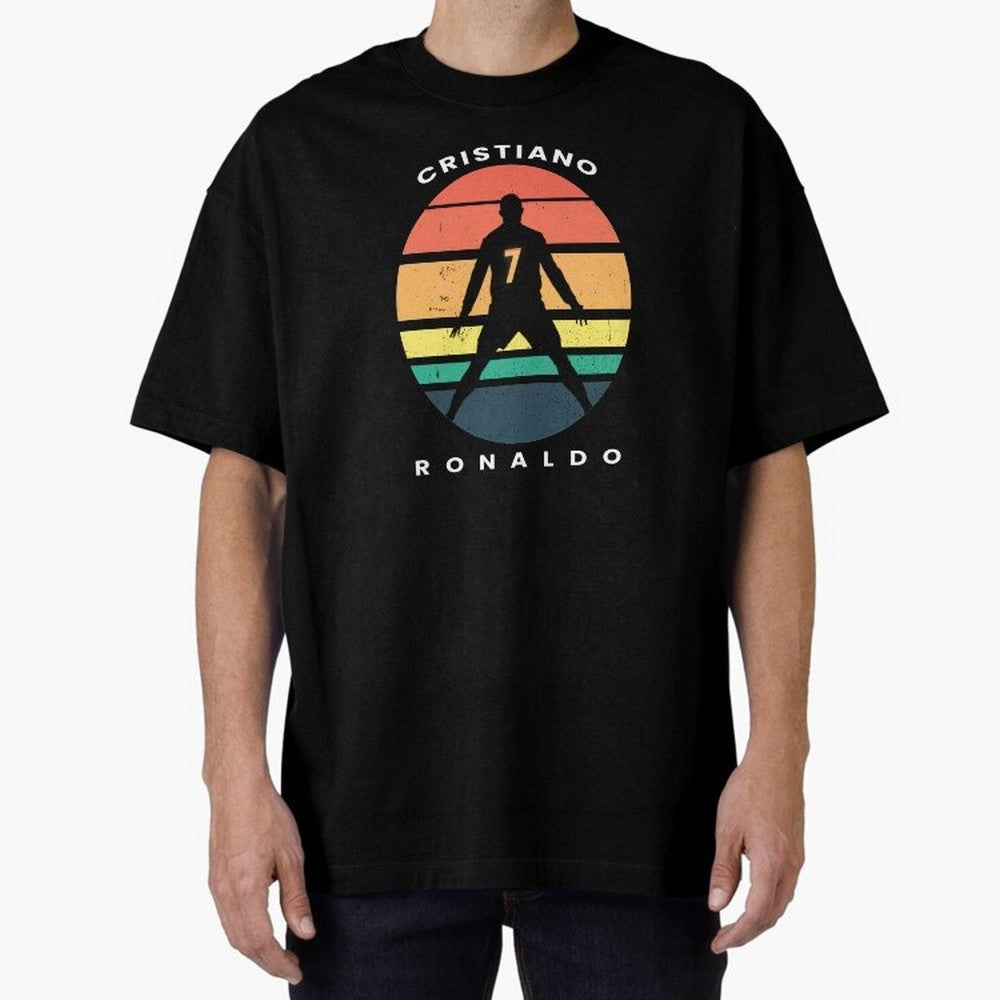 CRISTIANO RONALDO RETRO VINTAGE T-SHIRT Oversized T-Shirt Make Your Look Match Match Day Hype around FIFA World Cup 2026 Group Stage, Mbappe, Argentina and Brazil, Tournament Hype, Historic Matchups, Family Viewing Parties and Global Sports Pride;