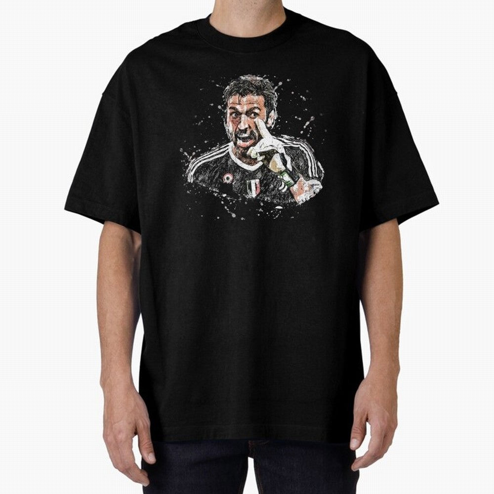 Buffon_Gianluigi Buffon Oversized T-Shirt Keep the Match Day Mood of Match Day Hype around FIFA World Cup 2026 Group Stage, Mbappe, Portugal, Championship Spirit, Famous Goals, Roaring Crowds and International Football Unity; Perfect for Fans,