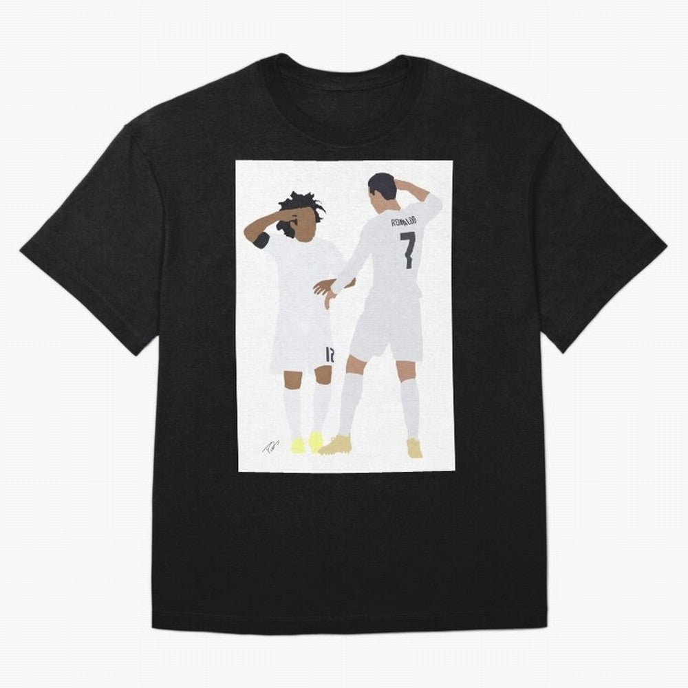 Ronaldo & Marcelo Oversized T-Shirt Celebrate the Magic of the FIFA World Cup 2026 USA Canada Mexico Journey through Mbappe and Neymar Highlights, France and Portugal Pride, Football Passion, Legendary Performances, Festival Vibes and Supporter