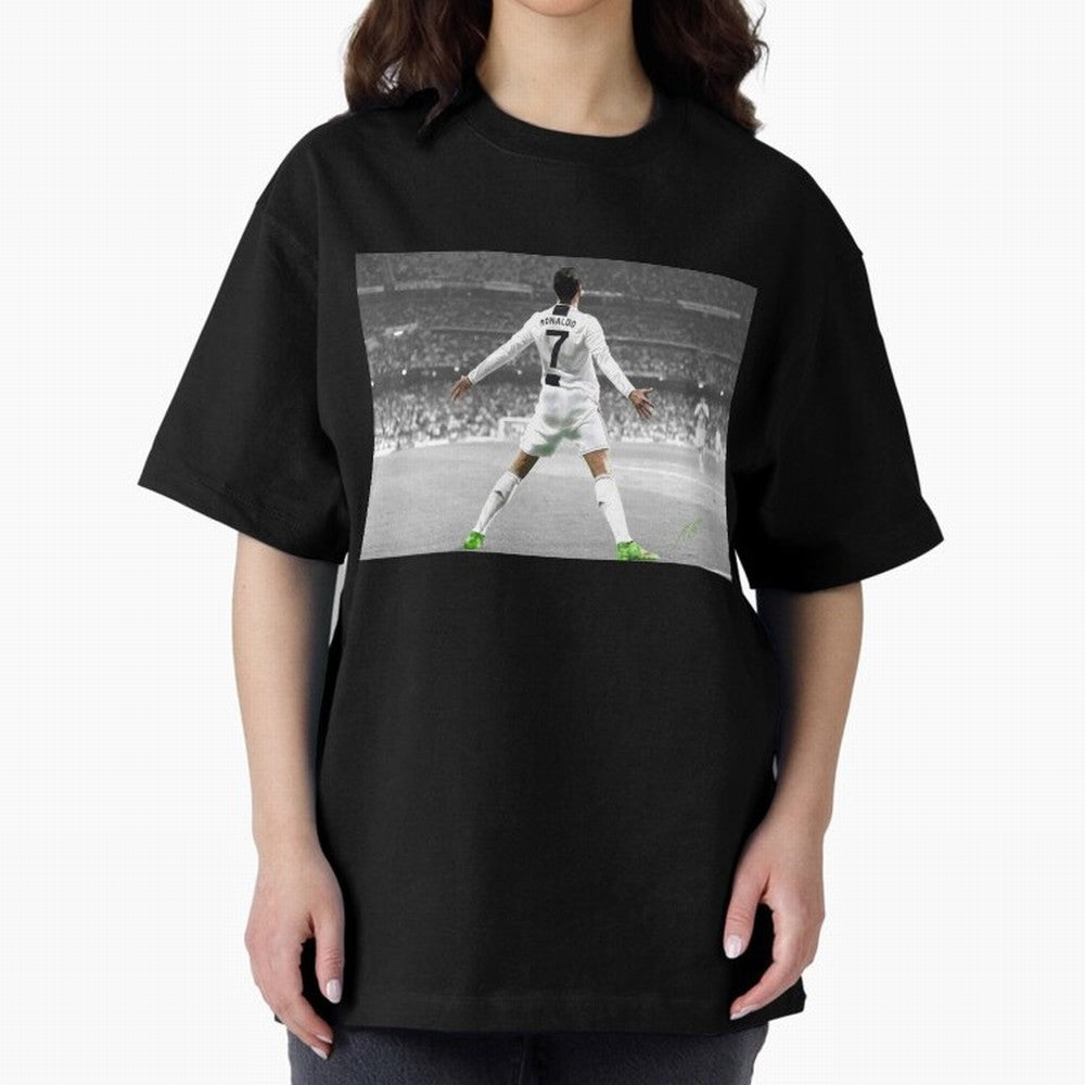 Cristiano Ronaldo Oversized T-Shirt Represent Match Day Hype around FIFA World Cup 2026, Cristiano Ronaldo, Haaland and CR7, Netherlands, Football Passion, Legendary Performances, Festival Vibes and Supporter Community; Made for Collectors Who