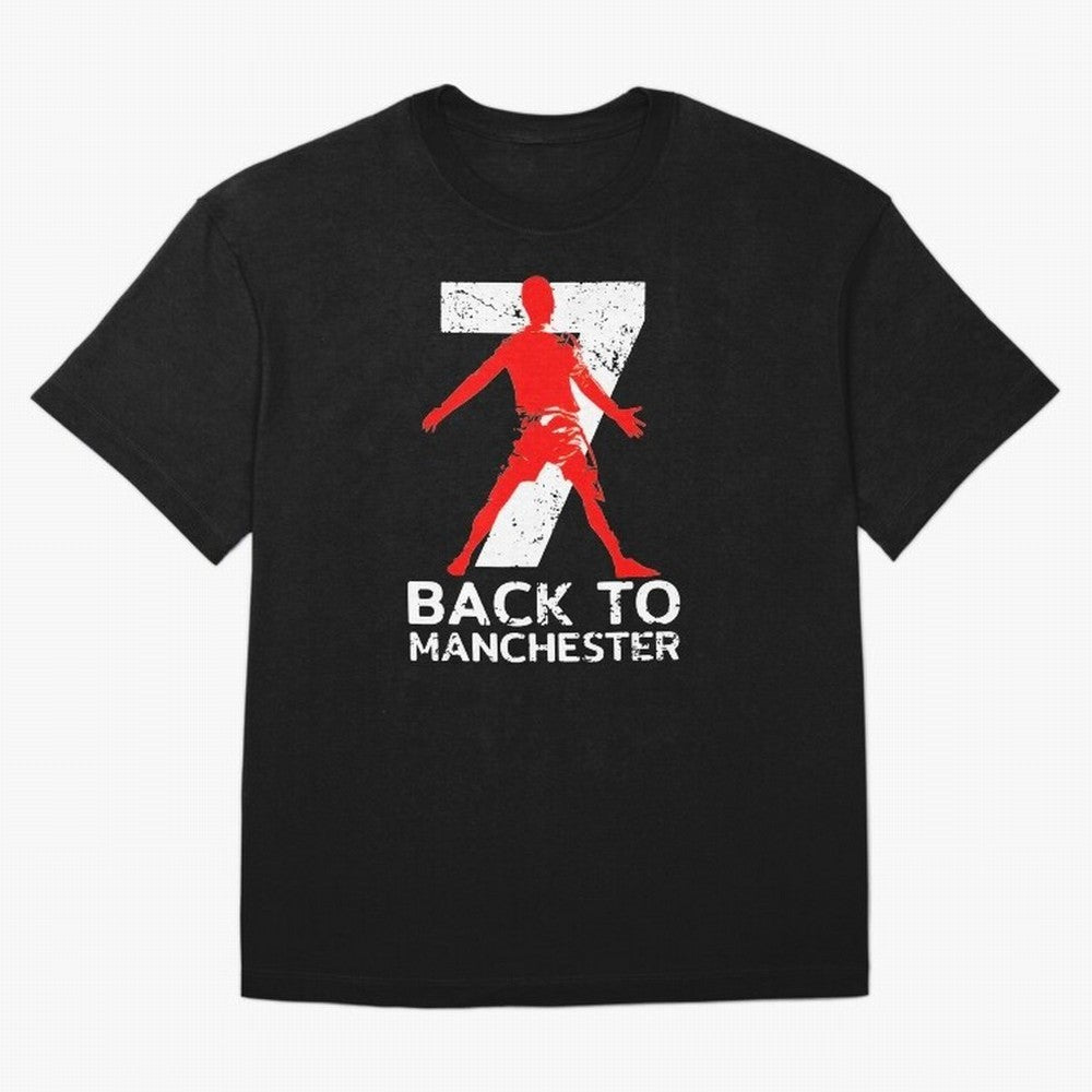 Men Back to manchester Welcome to manchester Oversized T-Shirt Feel the Roar of Match Day Hype around FIFA World Cup 2026 Group Stage, CR7, France and Portugal, Stadium Memories, Football Loyalty, International Chants and Championship Tradition;