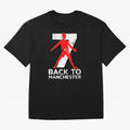 Men Back to manchester Welcome to manchester Oversized T-Shirt Feel the Roar of Match Day Hype around FIFA World Cup 2026 Group Stage, CR7, France and Portugal, Stadium Memories, Football Loyalty, International Chants and Championship Tradition;