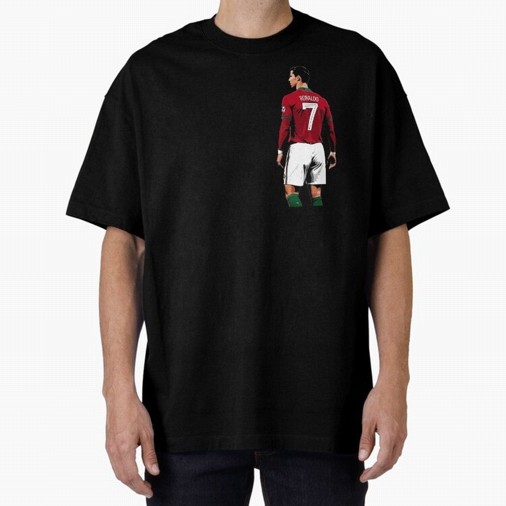 Cristiano Ronaldo inspired design Oversized T-Shirt Bring Retro Soccer Energy to FIFA World Cup 2026 Group Stage for Fans of Haaland and Mbappe and Argentina, Bringing Worldwide Fan Energy, Dramatic Goals, Stadium Lights and Championship