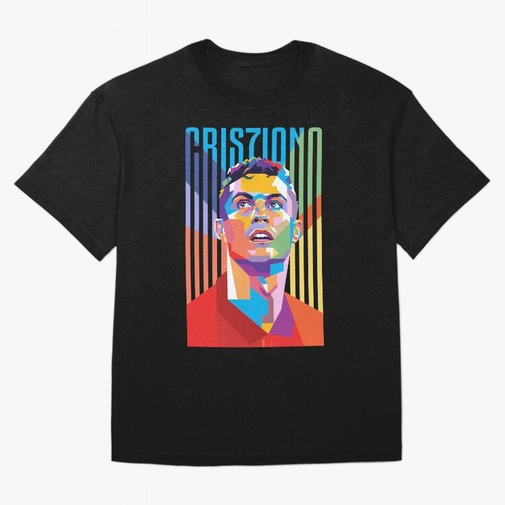 CR7 Pop Art Oversized T-Shirt Celebrate Global Passion for Match Day Hype around FIFA World Cup 2026 Group Stage, Neymar, England and Germany, Football Passion, Legendary Performances, Festival Vibes and Supporter Community; Made for Collectors Who