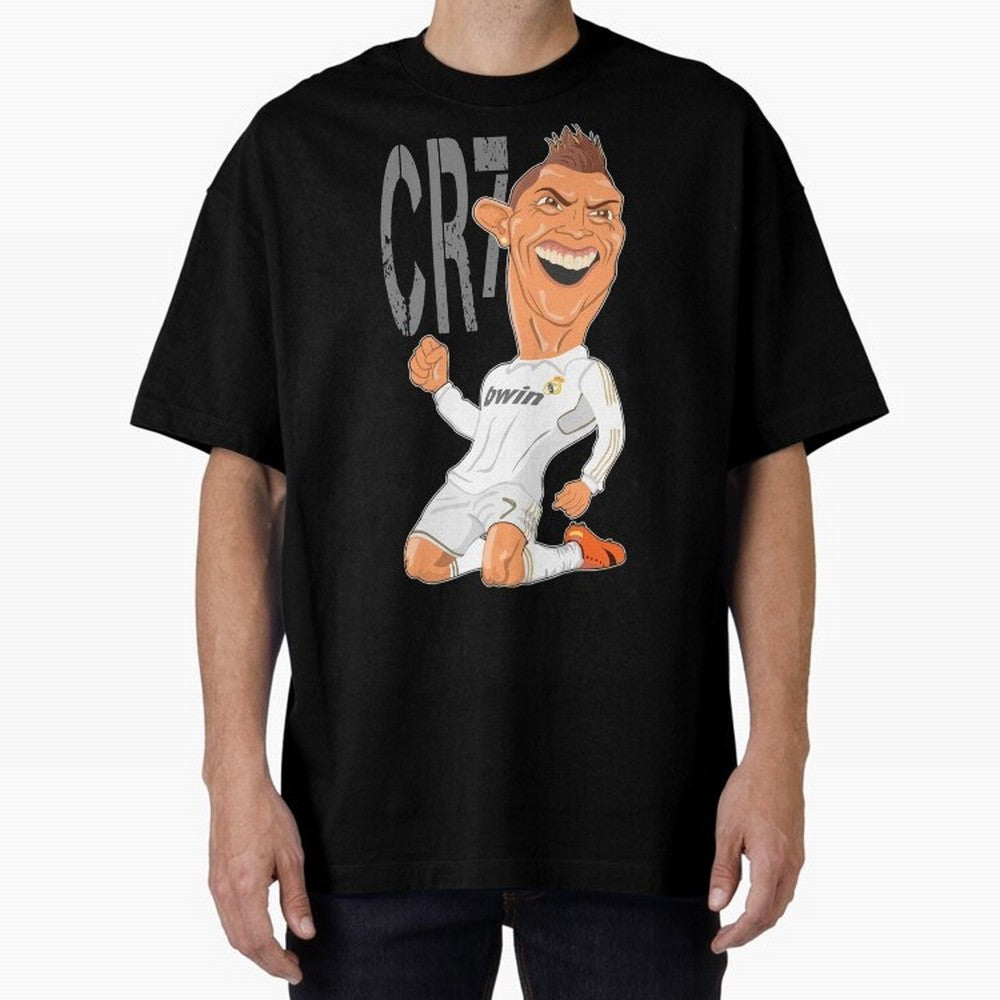 RONALDO Oversized T-Shirt Show Support during Match Day Hype around FIFA World Cup 2026 Group Stage, Messi, CR7 and Mbappe, Portugal, Match Day Excitement, Supporter Culture, Golden Goals and Global Football Passion; Made for Collectors Who Enjoy