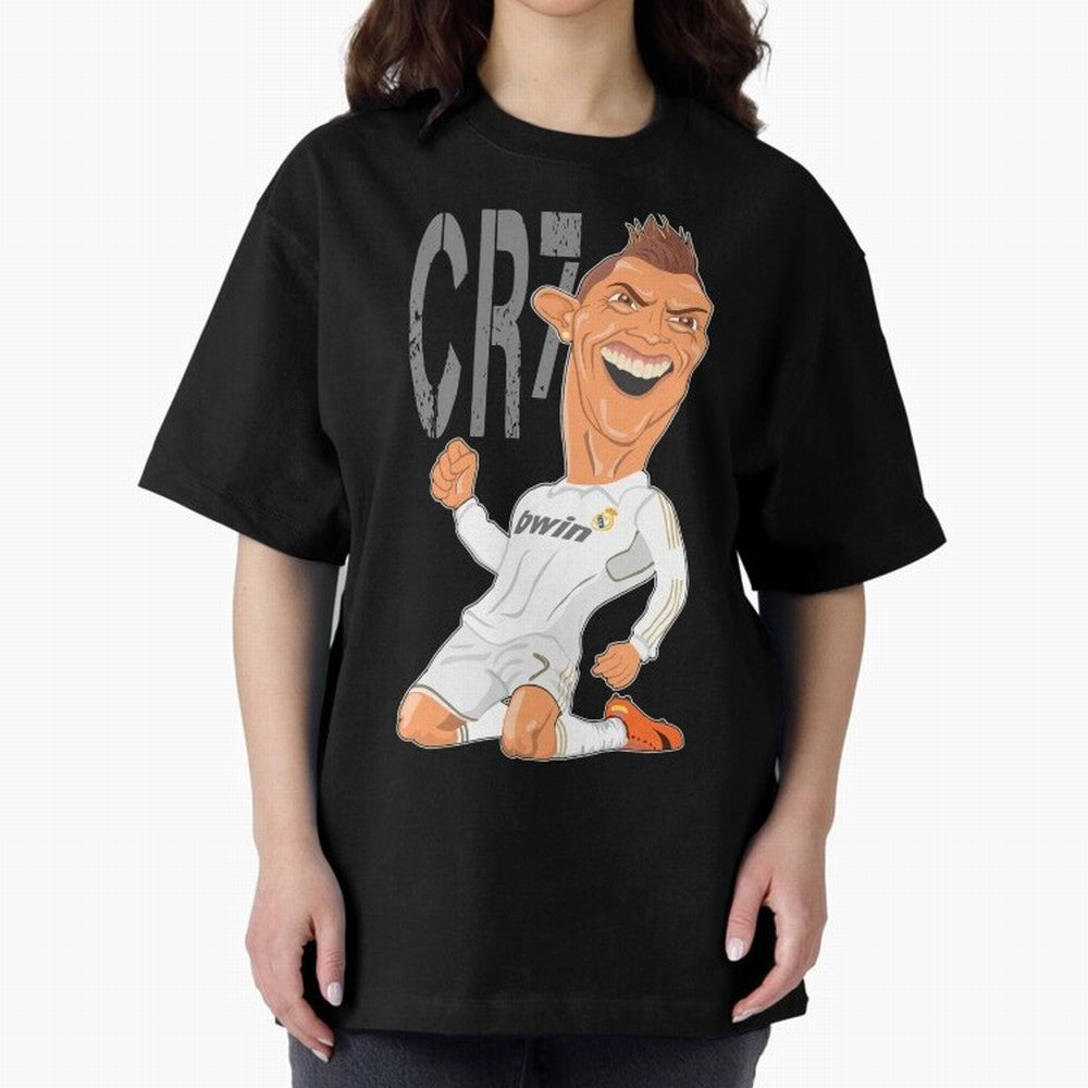 RONALDO Oversized T-Shirt Show Support during Match Day Hype around FIFA World Cup 2026 Group Stage, Messi, CR7 and Mbappe, Portugal, Match Day Excitement, Supporter Culture, Golden Goals and Global Football Passion; Made for Collectors Who Enjoy