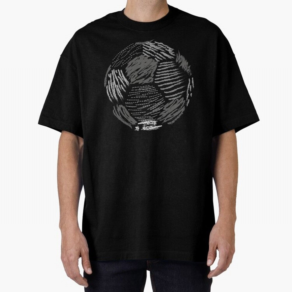 Soccer ball Oversized T-Shirt Bring Global Tournament Vibes to FIFA World Cup 2026 Filled with Cristiano Ronaldo, Brazil, Portugal and Argentina Energy, Fan Favorite Moments, National Team Passion, Big Match Drama and Soccer History; Ideal for Fans