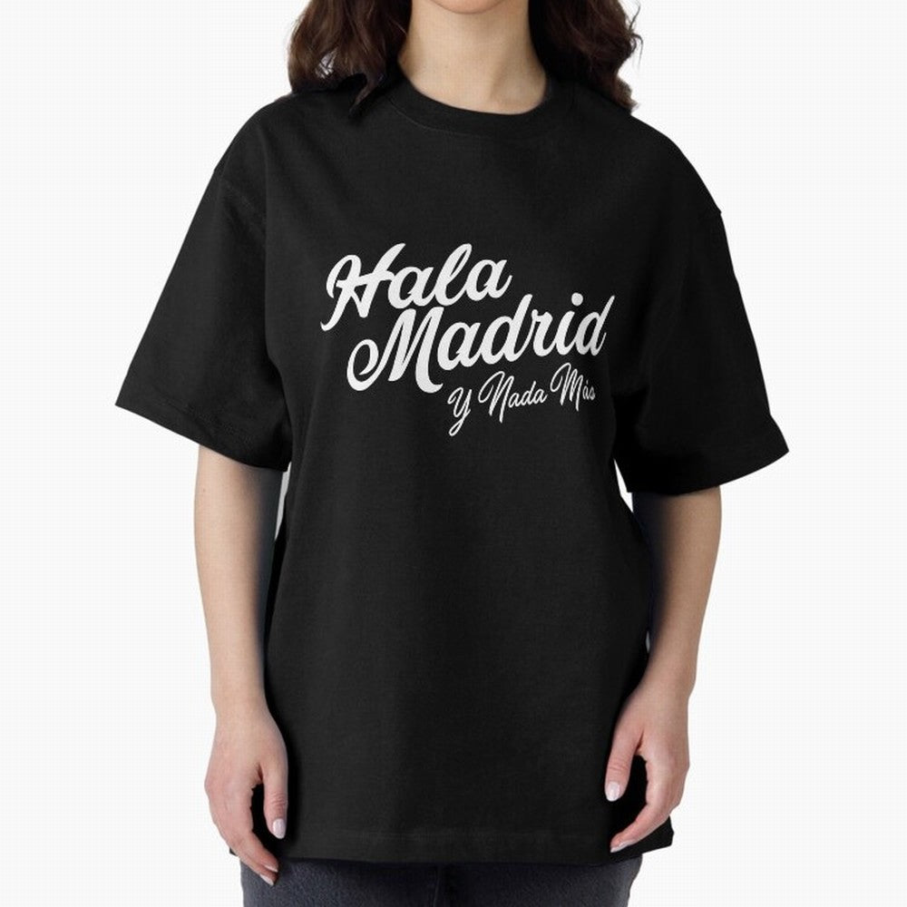 HALA MADRID Oversized T-Shirt Spotlight FIFA World Cup 2026 Group Stage Connected to Neymar, England and Germany Energy, Goal Celebration Energy, Supporter Heritage, Football Icons and Worldwide Tournament Joy; Great for Supporters Who Love