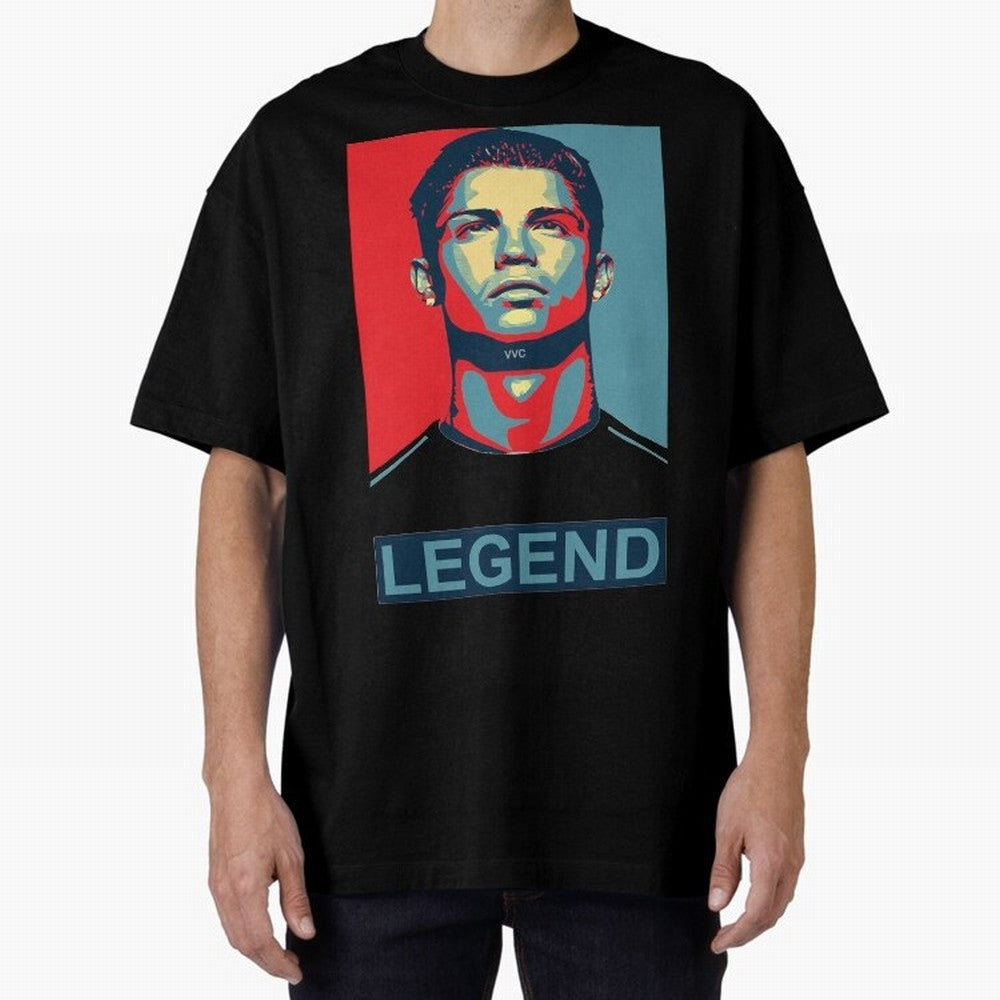 cristiano ronaldo legend Es Oversized T-Shirt Keep the Legacy of the FIFA World Cup 2026 USA Canada Mexico Journey through Mbappe Highlights, Brazil Pride, Stadium Chants, National Pride, Trophy Dreams and Unforgettable Football Memories; Made for
