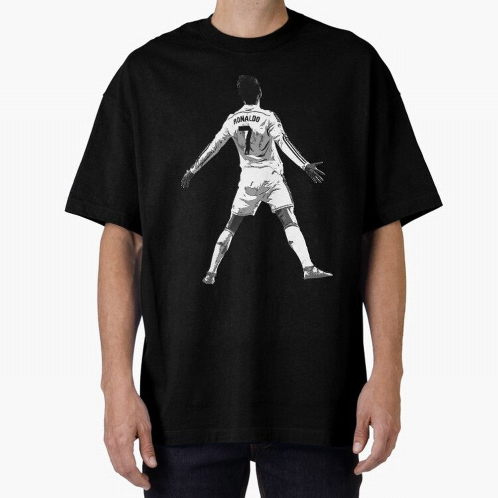 CR7 Cristiano Ronaldo Artwork - Pop Art Style Oversized T-Shirt Feel FIFA World Cup 2026 Group Stage with Cristiano Ronaldo, Haaland and CR7, Brazil Energy, Goal Celebration Energy, Supporter Heritage, Football Icons and Worldwide Tournament Joy;
