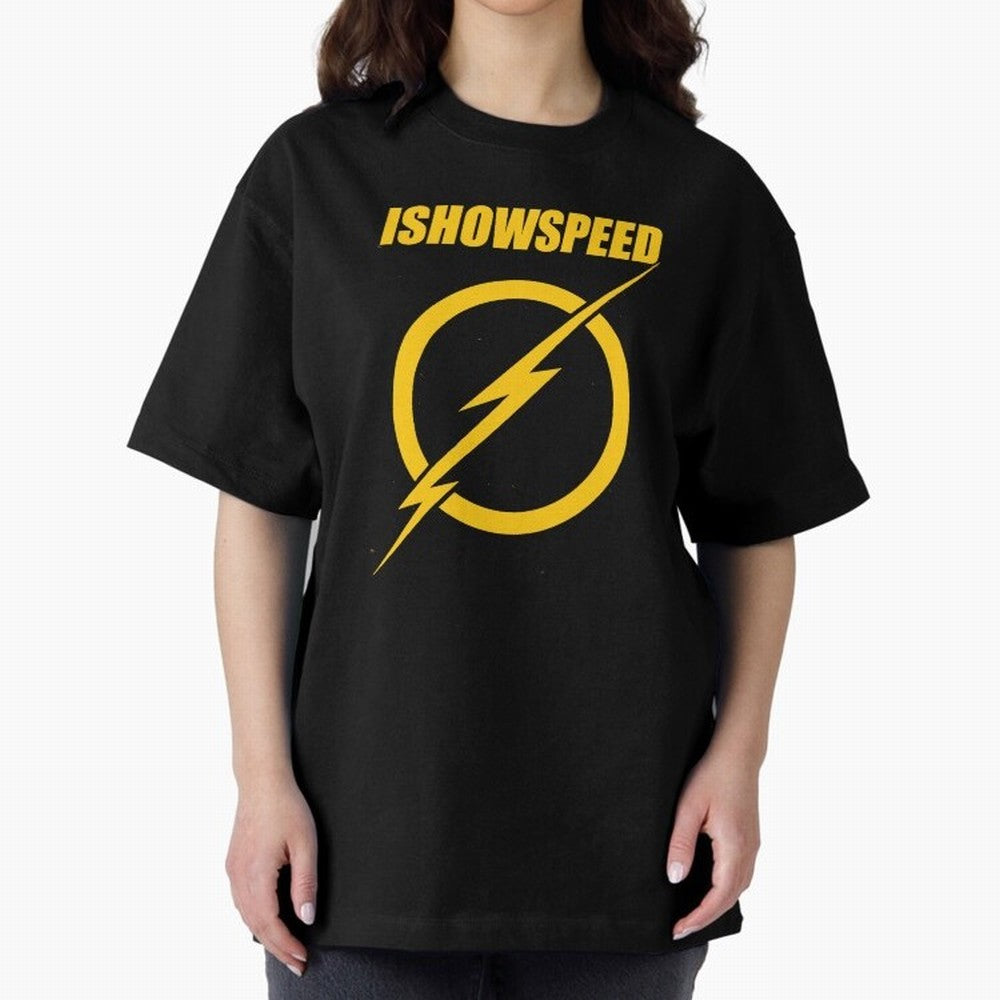 ISHOWSPEED MERCH LOGO Oversized T-Shirt Relive the Noise and Pride of FIFA World Cup 2026 for Fans of Messi, Neymar and Mbappe and Brazil, Bringing Tournament Hype, Historic Matchups, Family Viewing Parties and Global Sports Pride; Made for Die