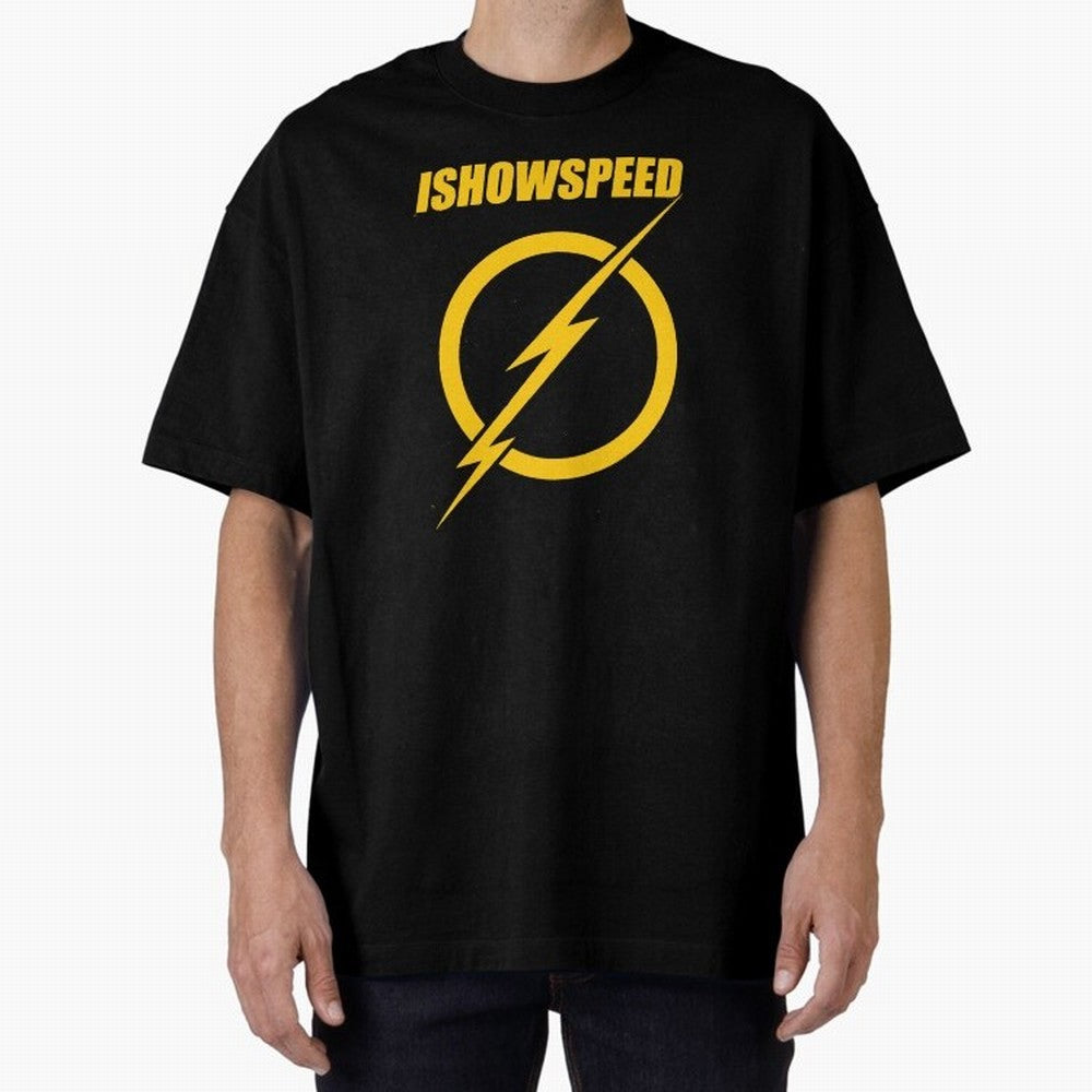 ISHOWSPEED MERCH LOGO Oversized T-Shirt Relive the Noise and Pride of FIFA World Cup 2026 for Fans of Messi, Neymar and Mbappe and Brazil, Bringing Tournament Hype, Historic Matchups, Family Viewing Parties and Global Sports Pride; Made for Die