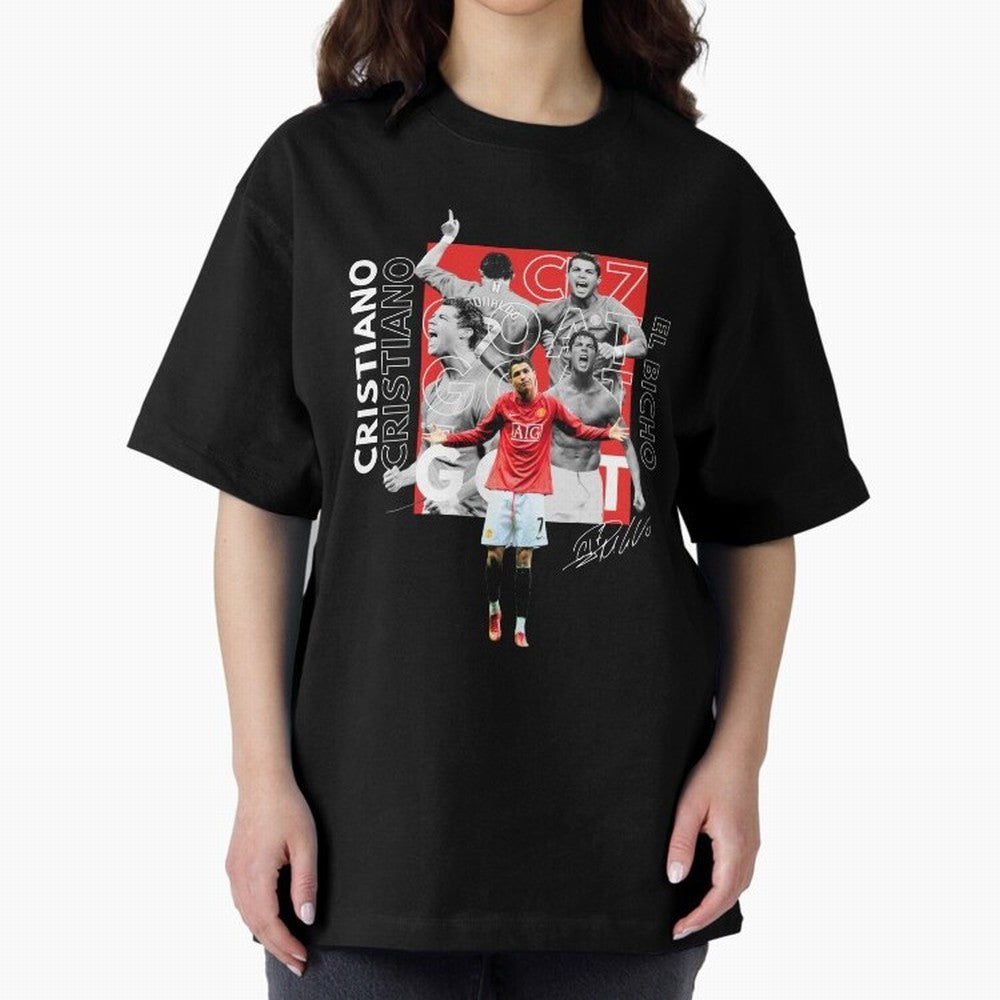 Cristiano Ronaldo CR7 Oversized T-Shirt Bring Stadium Energy to FIFA World Cup 2026 for Fans of Cristiano Ronaldo and England, Bringing Football Passion, Legendary Performances, Festival Vibes and Supporter Community; Perfect for Supporters Who
