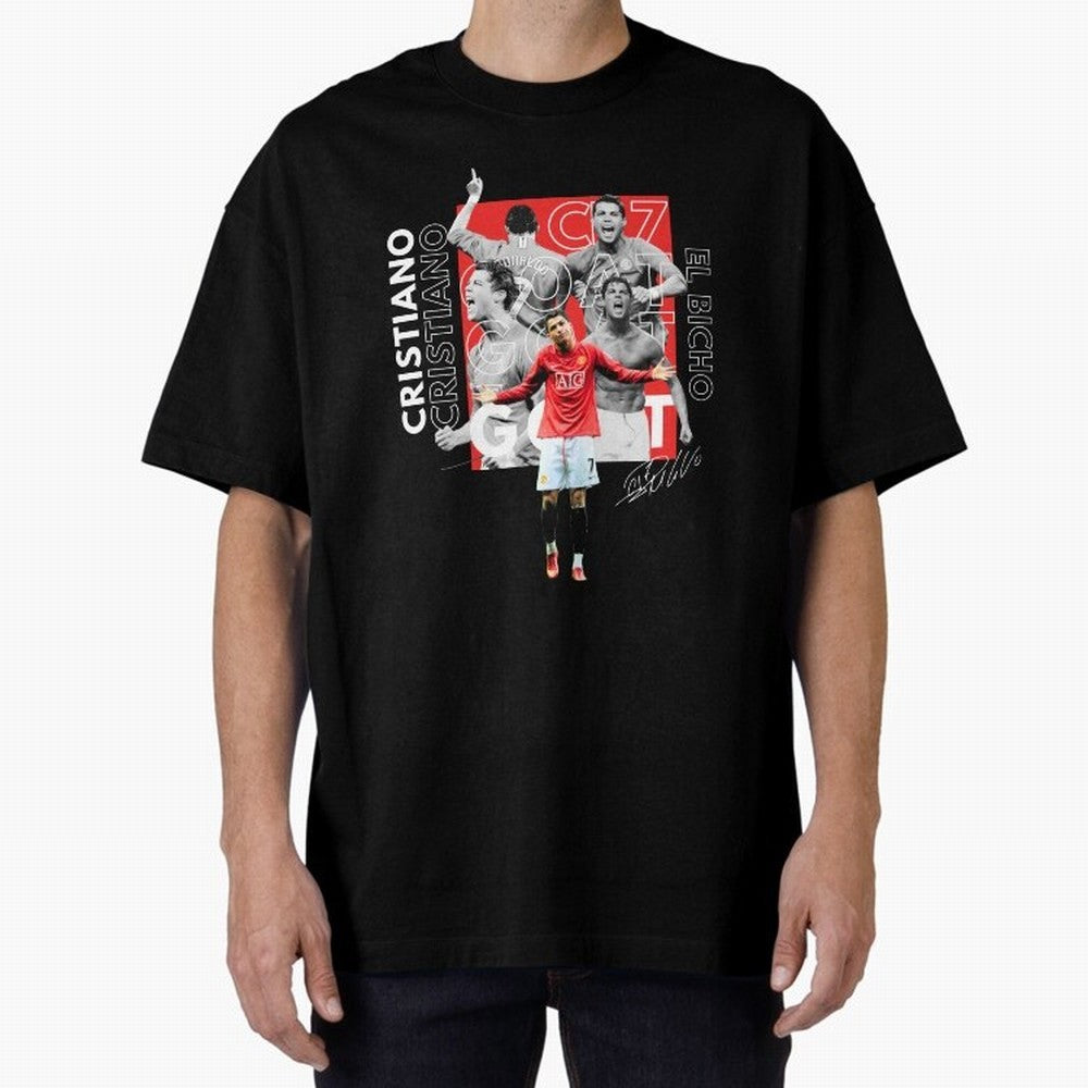 Cristiano Ronaldo CR7 Oversized T-Shirt Bring Stadium Energy to FIFA World Cup 2026 for Fans of Cristiano Ronaldo and England, Bringing Football Passion, Legendary Performances, Festival Vibes and Supporter Community; Perfect for Supporters Who