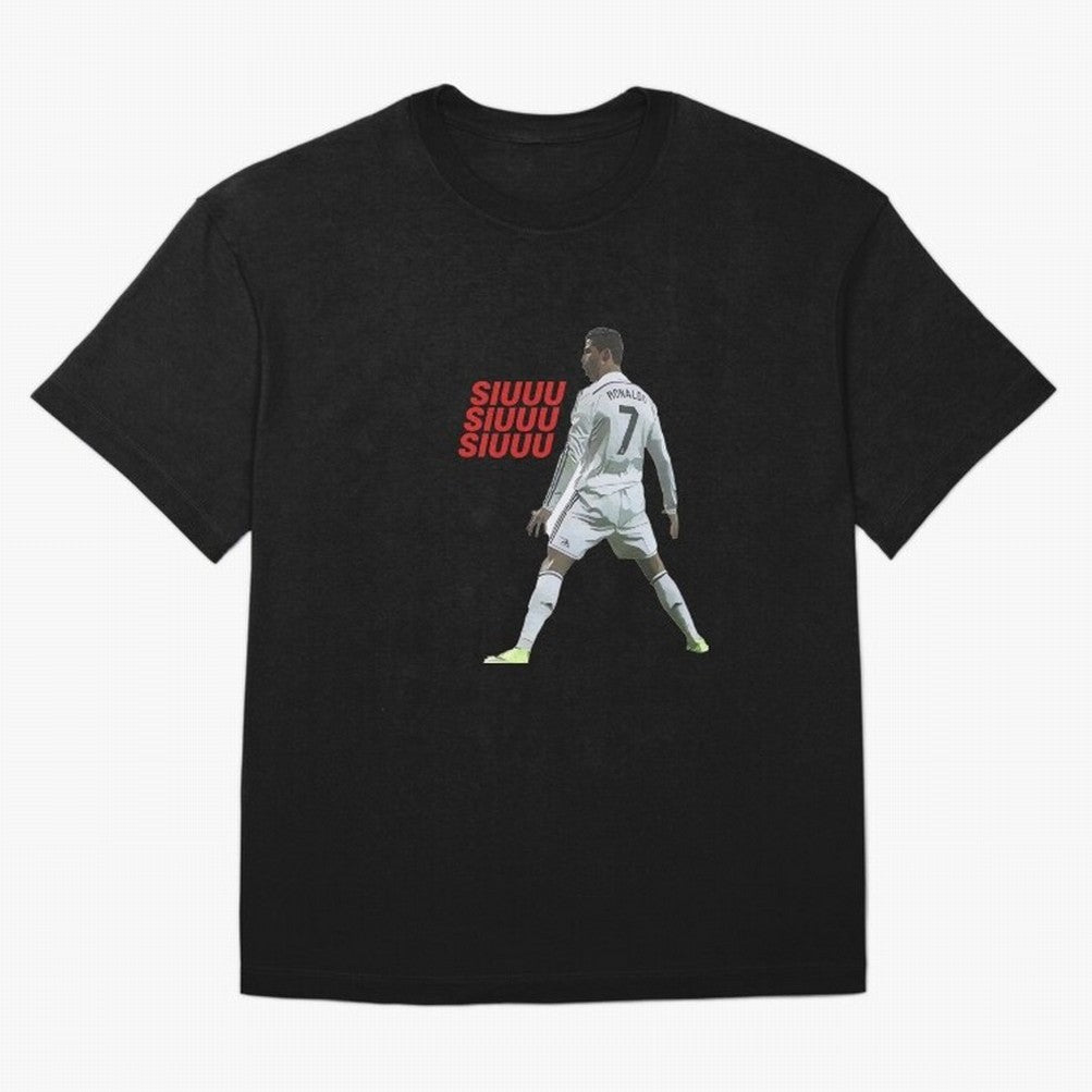 SIUUU #25 Oversized T-Shirt Cheer for Global Football Passion for FIFA World Cup 2026, Capturing CR7 and Messi, England and Germany, Fan Favorite Moments, National Team Passion, Big Match Drama and Soccer History; Great for Watch Parties, Sports
