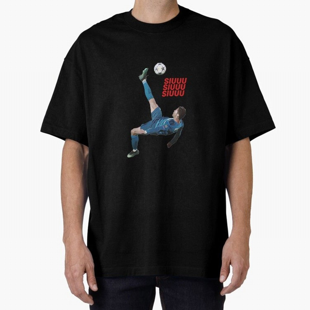 SIUUU #33 Oversized T-Shirt Step into Global Football Passion for FIFA World Cup 2026 Group Stage, Built around Mbappe and Neymar, Argentina and Brazil, Goal Celebration Energy, Supporter Heritage, Football Icons and Worldwide Tournament Joy; Ideal