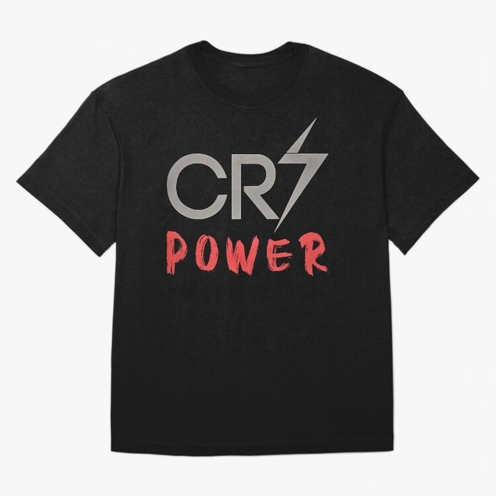 CR7 Power 2 Oversized T-Shirt Get Ready for Global Football Passion for FIFA World Cup 2026 USA Canada Mexico, Driven by Cristiano Ronaldo, Spain, Football Festival Excitement, Trophy Ambitions, Country Rivalries and Star Player Buzz; Perfect for