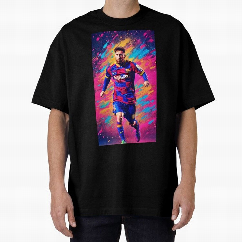 Lionel Messi Oversized T-Shirt Show Love for Legendary Goals in FIFA World Cup 2026 USA Canada Mexico Spirit, with Argentina, Messi, Stadium Chants, National Pride, Trophy Dreams and Unforgettable Football Memories; Perfect for People Who Love