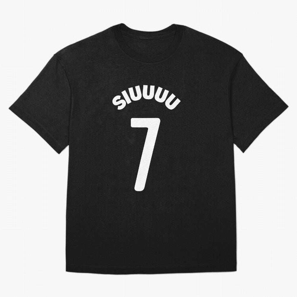 SIUUU Oversized T-Shirt Bring Global Tournament Vibes to Global Football Passion for FIFA World Cup 2026 Group Stage, Celebrating Messi and Cristiano Ronaldo, Portugal, Football Festival Excitement, Trophy Ambitions, Country Rivalries and Star