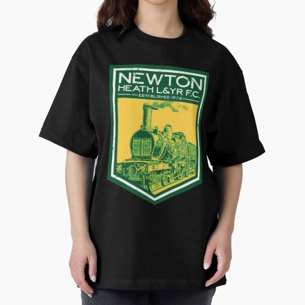 Manchester United Newton Heath 1878 Oversized T-Shirt Spotlight FIFA World Cup 2026 Group Stage Spirit, Highlighting Argentina, Messi and Cristiano Ronaldo, Classic Soccer Heritage, Championship Pressure, Fan Loyalty and International Pride; Made