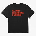Cristiano Ronaldo - All I Want For Christmas Is Siuuuuuu Oversized T-Shirt Honor Football Greatness during FIFA World Cup 2026 USA Canada Mexico Connected to Messi and Cristiano Ronaldo, Spain and Netherlands Energy, Football Festival Excitement,