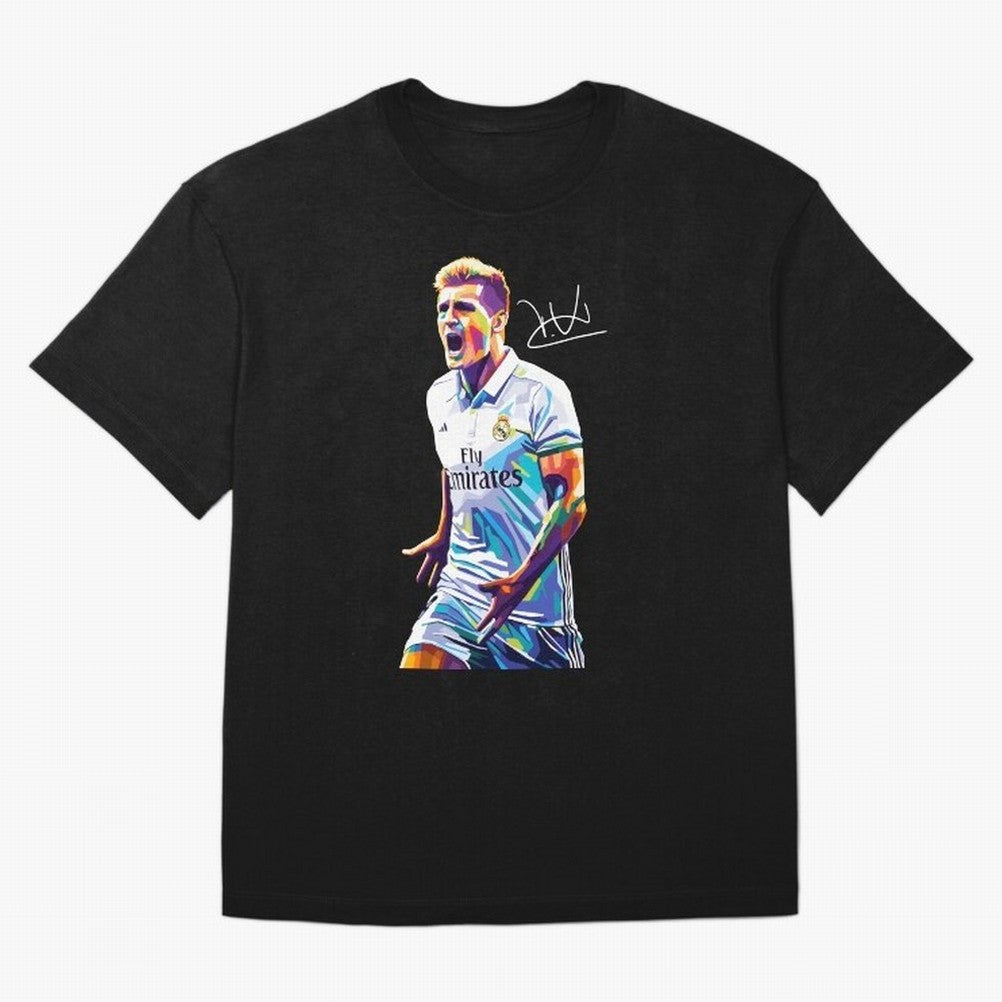 Kroos Footballer Wpap Art Oversized T-Shirt Follow the FIFA World Cup 2026 Journey through Haaland Highlights, Germany Pride, Fan Favorite Moments, National Team Passion, Big Match Drama and Soccer History; Ideal for Passionate Fans Who Love