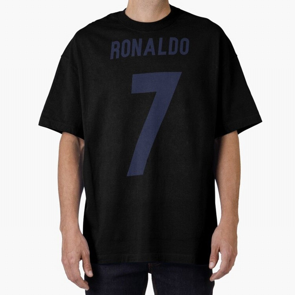 Cristiano Ronaldo 7 Oversized T-Shirt Show Passion for the Stars of the FIFA World Cup 2026 Group Stage Journey through Messi Highlights, England and Germany Pride, Stadium Chants, National Pride, Trophy Dreams and Unforgettable Football Memories;