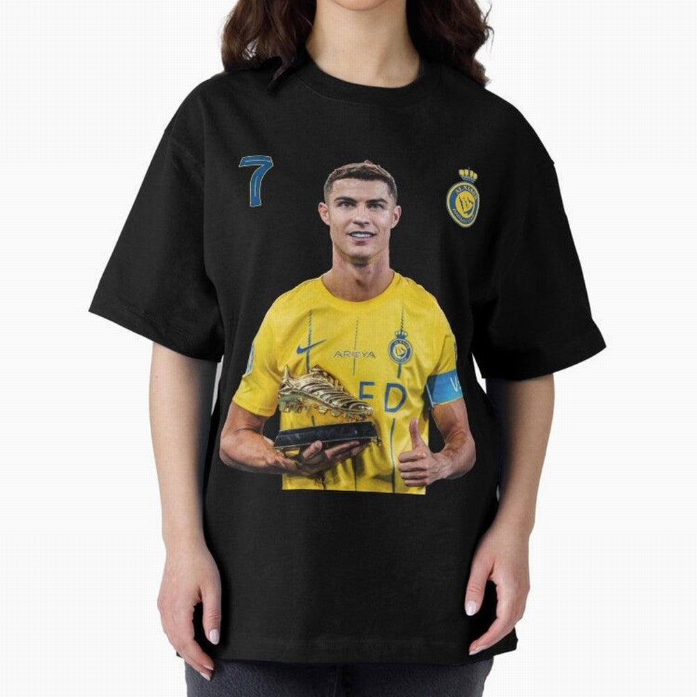 Cr7 cristiano ronaldo red black yellow blue milano real madid ronaldo cr ronaldo cristiano Portugal 7 9 united alnassr al nassr nassr al nassar hilal Oversized T-Shirt Live for the Drama of Match Day Hype around FIFA World Cup 2026 Group Stage,