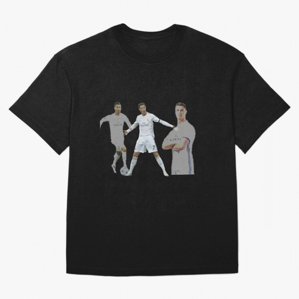 RONALDO Oversized T-Shirt Celebrate Rivalries and Pride in FIFA World Cup 2026 for Fans of Cristiano Ronaldo and England, France and Netherlands, Bringing Championship Spirit, Famous Goals, Roaring Crowds and International Football Unity; Perfect