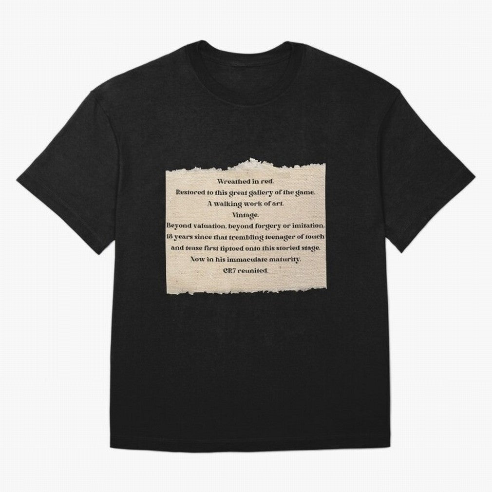 Cristiano Ronaldo Peter Drury Oversized T-Shirt Cheer through Every Moment of Global Football Passion for FIFA World Cup 2026, Celebrating Neymar, Haaland and Cristiano Ronaldo, England and Germany, Global Supporter Spirit, Legendary Goals,