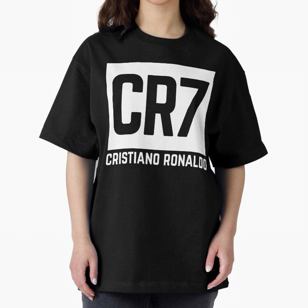 Cristiano Ronaldo white Oversized T-Shirt Carry the Dream of the FIFA World Cup 2026 Group Stage Journey through Messi, Neymar and Mbappe Highlights, France and Portugal Pride, Championship Spirit, Famous Goals, Roaring Crowds and International