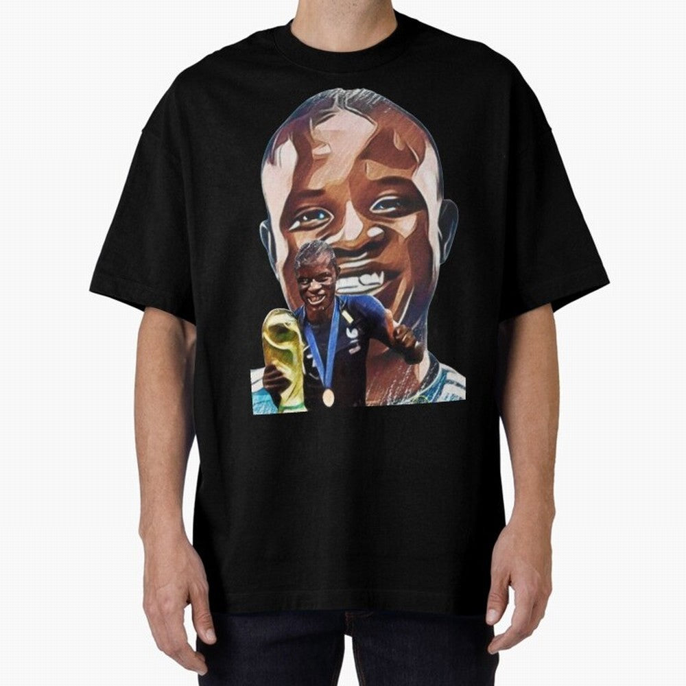 N'golo Kante Oversized T-Shirt Bring Home FIFA World Cup 2026 Group Stage for Fans of Neymar and Germany, Bringing Football Festival Excitement, Trophy Ambitions, Country Rivalries and Star Player Buzz; Perfect for Fans, Collectors, Family