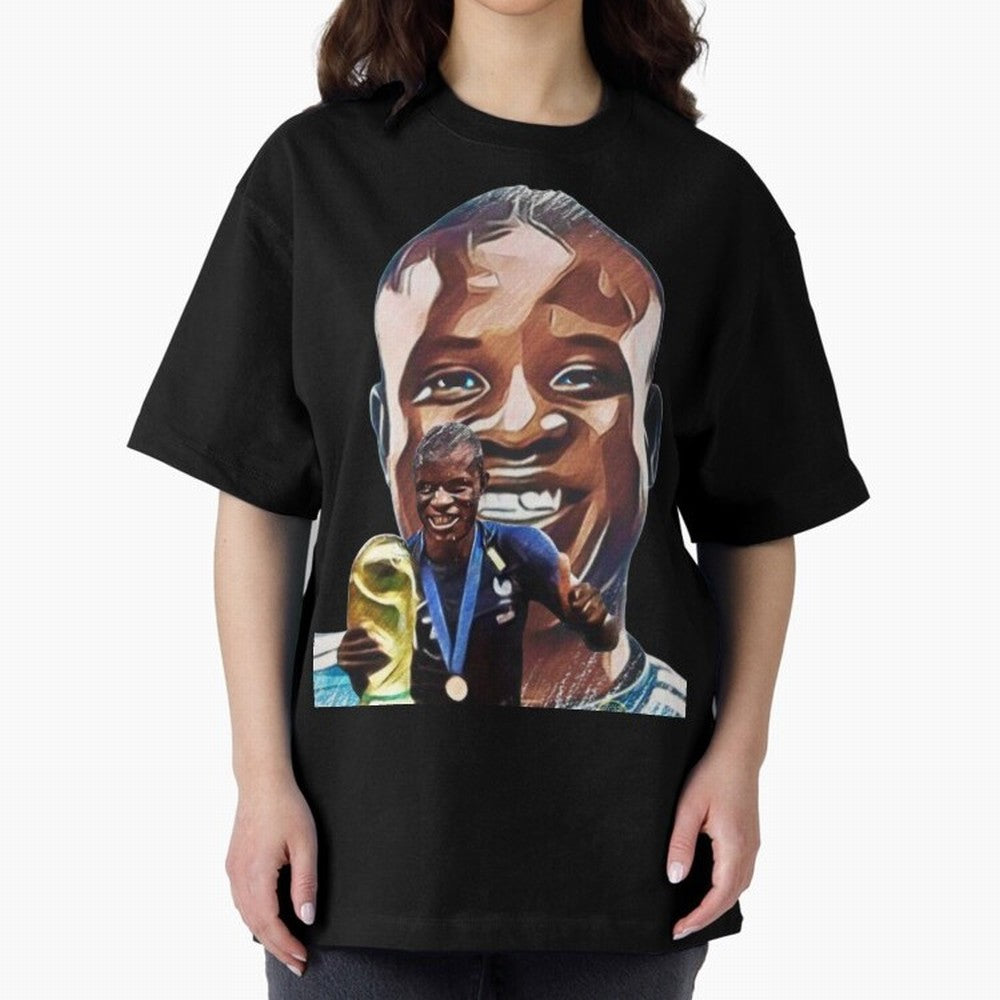 N'golo Kante Oversized T-Shirt Bring Home FIFA World Cup 2026 Group Stage for Fans of Neymar and Germany, Bringing Football Festival Excitement, Trophy Ambitions, Country Rivalries and Star Player Buzz; Perfect for Fans, Collectors, Family