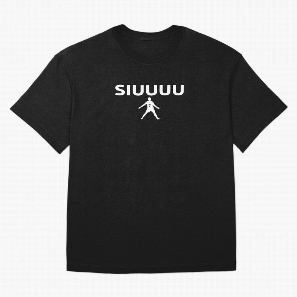 Siuuu Oversized T-Shirt Fuel Your Fan Pride for Global Football Passion for FIFA World Cup 2026 USA Canada Mexico, Capturing Messi, France and Portugal, Championship Spirit, Famous Goals, Roaring Crowds and International Football Unity; Built for