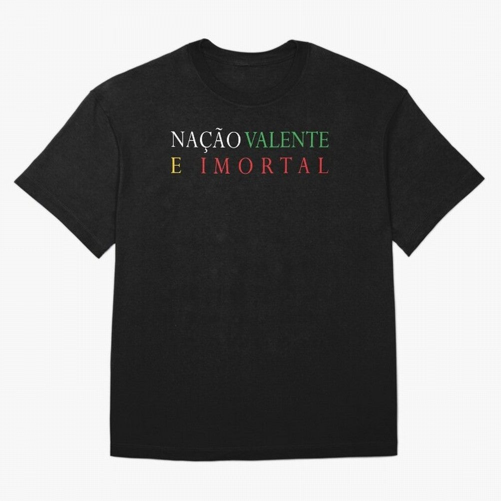 Na??o Valente e Imortal Portugal Oversized T-Shirt Honor Champions and Dreams in FIFA World Cup 2026 USA Canada Mexico Spirit, Featuring Netherlands, CR7, Global Supporter Spirit, Legendary Goals, National Colors and Tournament Celebration; Great