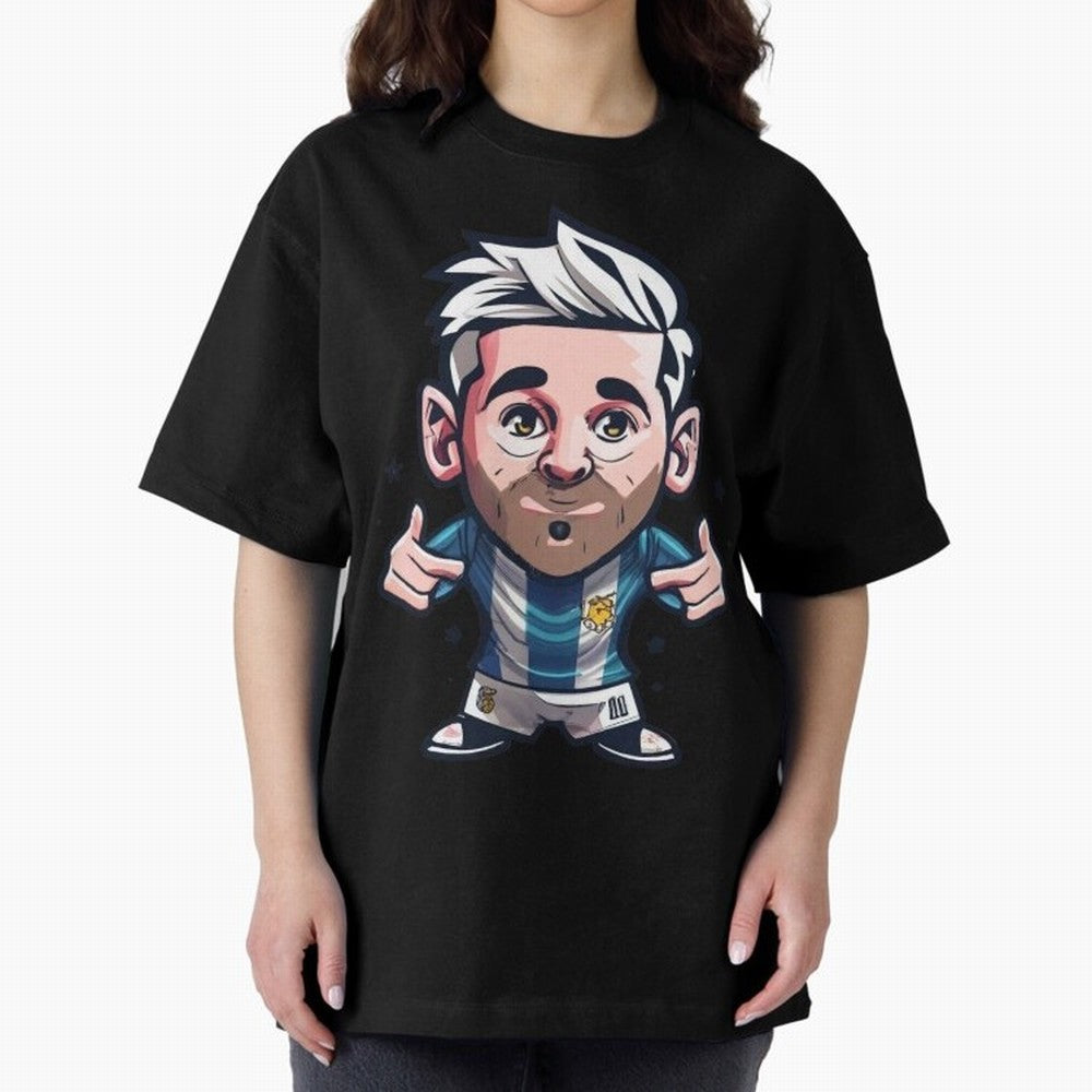 Lionel Messi Oversized T-Shirt Celebrate FIFA World Cup 2026 Group Stage Driven by Messi, Neymar and Mbappe, Spain Energy, Soccer Culture, Superstar Moments, National Team Dreams and Competitive Fire; Made for Die Hard Supporters, Soccer Lovers,