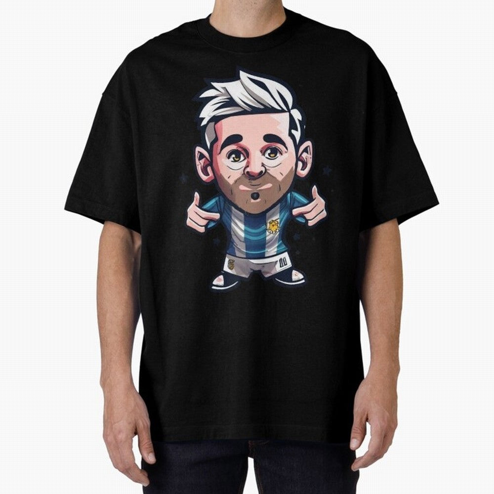 Lionel Messi Oversized T-Shirt Celebrate FIFA World Cup 2026 Group Stage Driven by Messi, Neymar and Mbappe, Spain Energy, Soccer Culture, Superstar Moments, National Team Dreams and Competitive Fire; Made for Die Hard Supporters, Soccer Lovers,