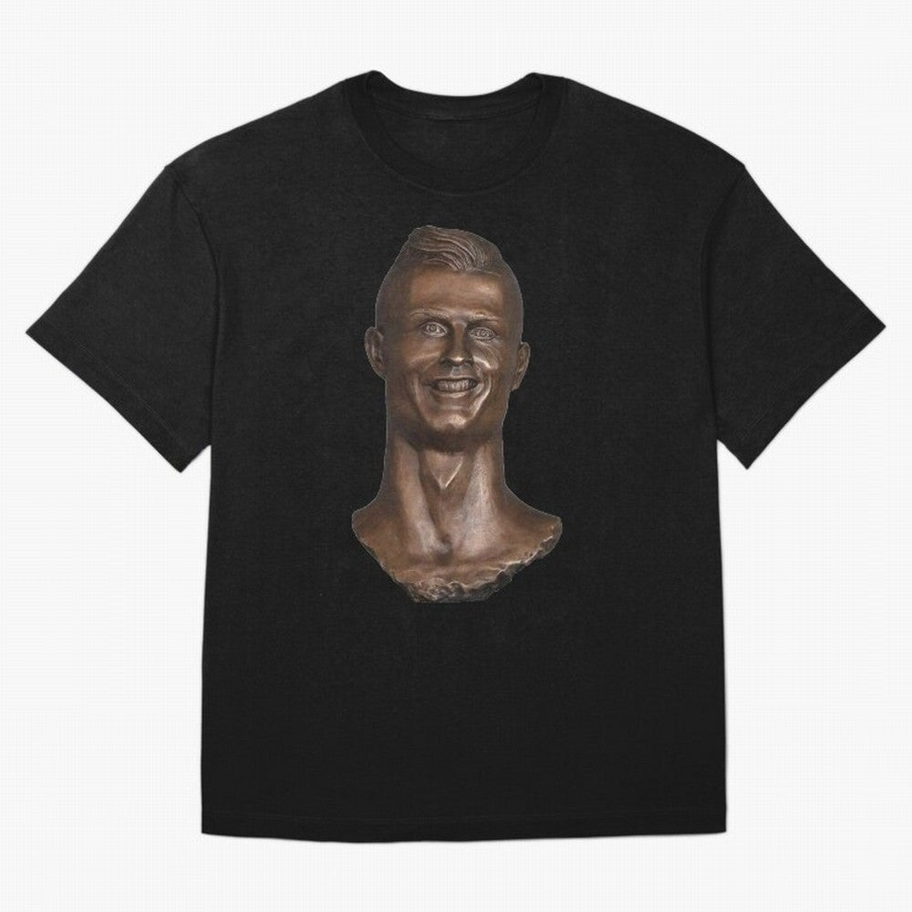 Cristiano Ronaldo Bust Scary Oversized T-Shirt Relive Match Day Hype around FIFA World Cup 2026 Group Stage, CR7 and Messi, Portugal, Goal Celebration Energy, Supporter Heritage, Football Icons and Worldwide Tournament Joy; Perfect for Supporters