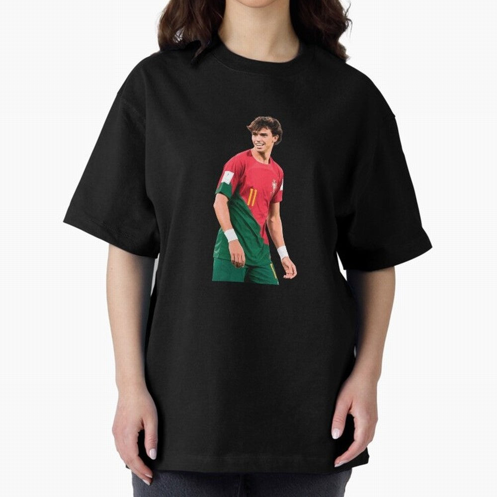 Joao Felix Oversized T-Shirt Represent Football Lovers during FIFA World Cup 2026 USA Canada Mexico Spirit, Inspired by Portugal, CR7, Classic Soccer Heritage, Championship Pressure, Fan Loyalty and International Pride; Built for Supporters Chasing