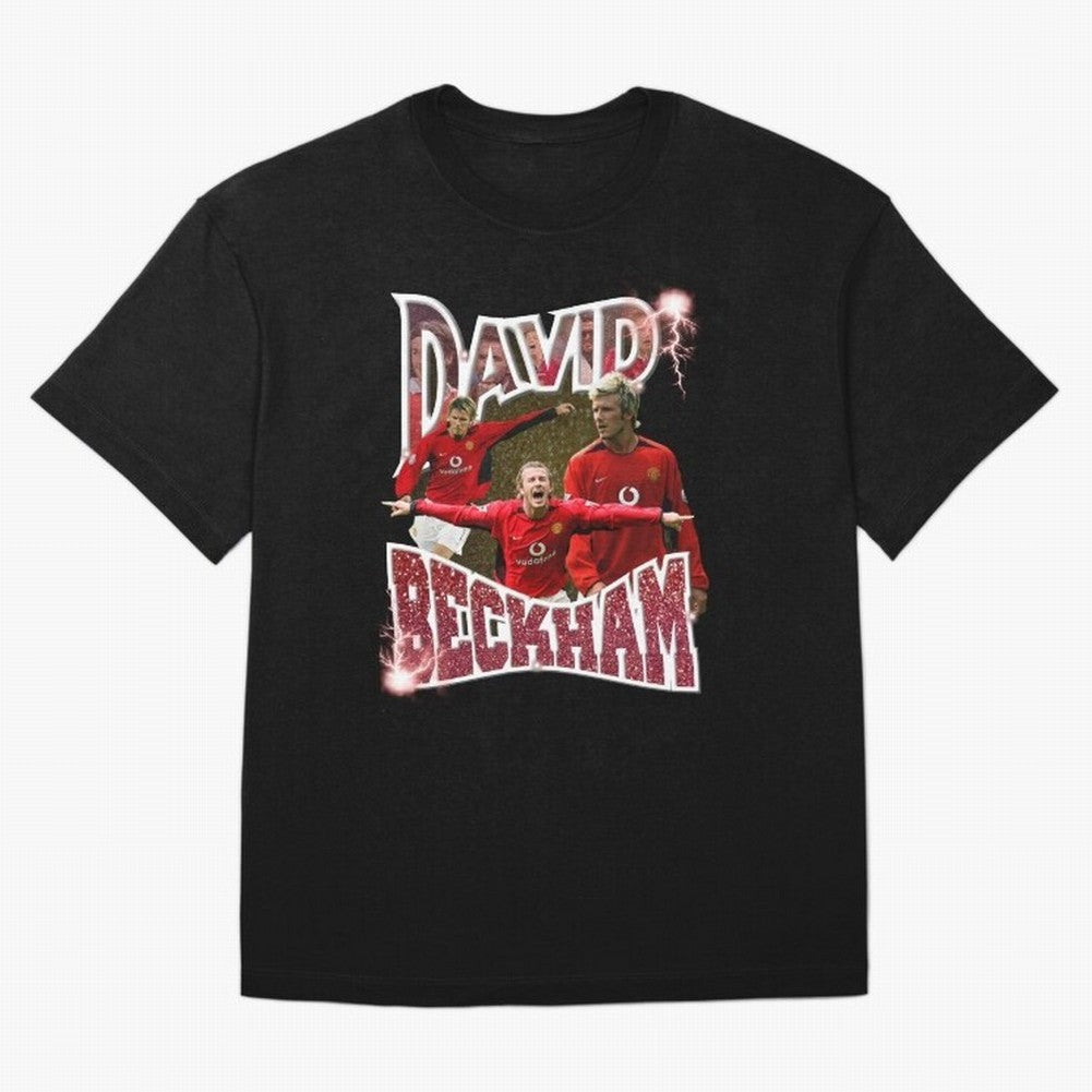 David Beckham Graphic Tee Oversized T-Shirt Make Every Match About Match Day Hype around FIFA World Cup 2026, CR7 and Messi, England and Germany, Match Day Excitement, Supporter Culture, Golden Goals and Global Football Passion; Great for Watch
