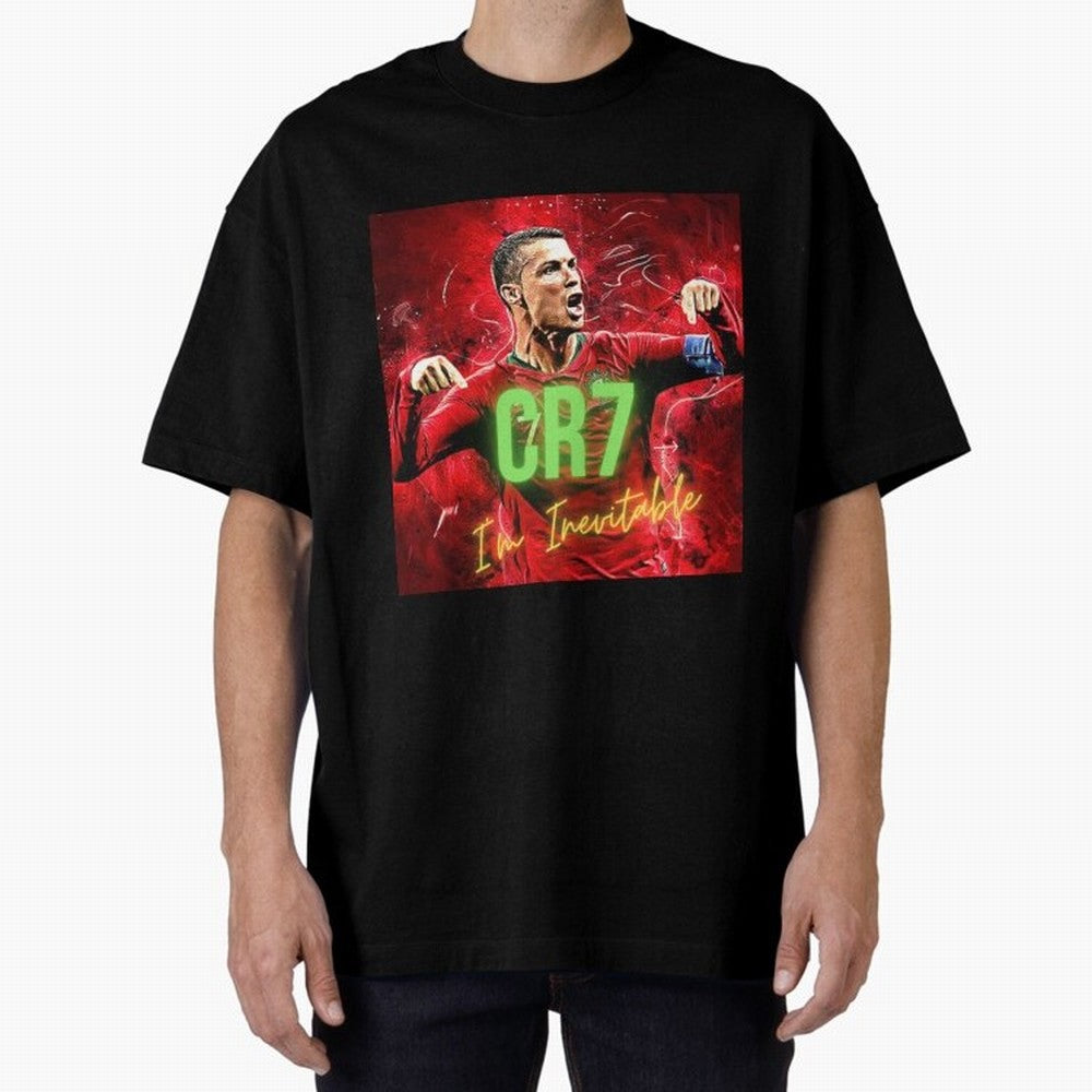 CR7 Oversized T-Shirt Wear the Spirit of Match Day Hype around FIFA World Cup 2026, Cristiano Ronaldo, Haaland and CR7, England, Fan Favorite Moments, National Team Passion, Big Match Drama and Soccer History; Ideal for Fans Who Follow Messi,