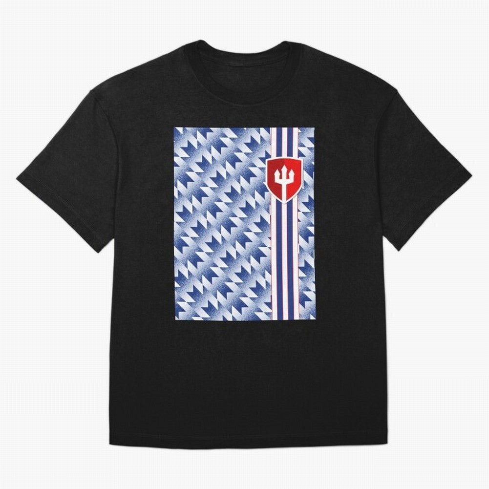 Manchester United 94 Away Jersey Pattern Oversized T-Shirt Turn Football Passion into Global Football Passion for FIFA World Cup 2026 USA Canada Mexico, Built around Messi, Neymar and Mbappe, Portugal, Spain and Germany, Championship Spirit, Famous
